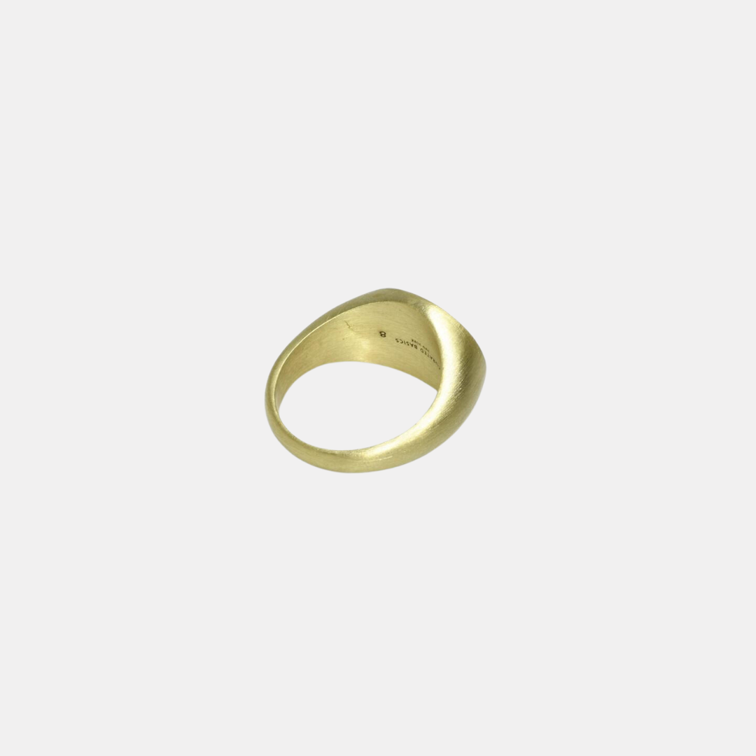 Brass Oval Signet Ring