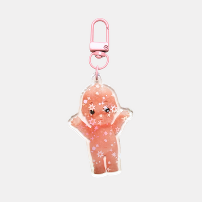 Kewpie Holographic Star Keychain