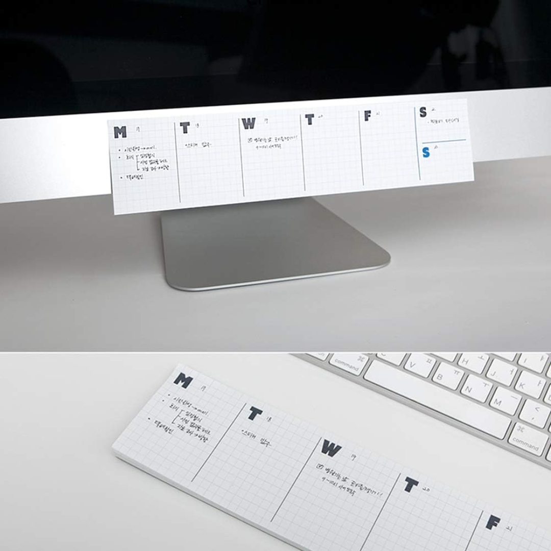 Sticky Weekly Planner Pad