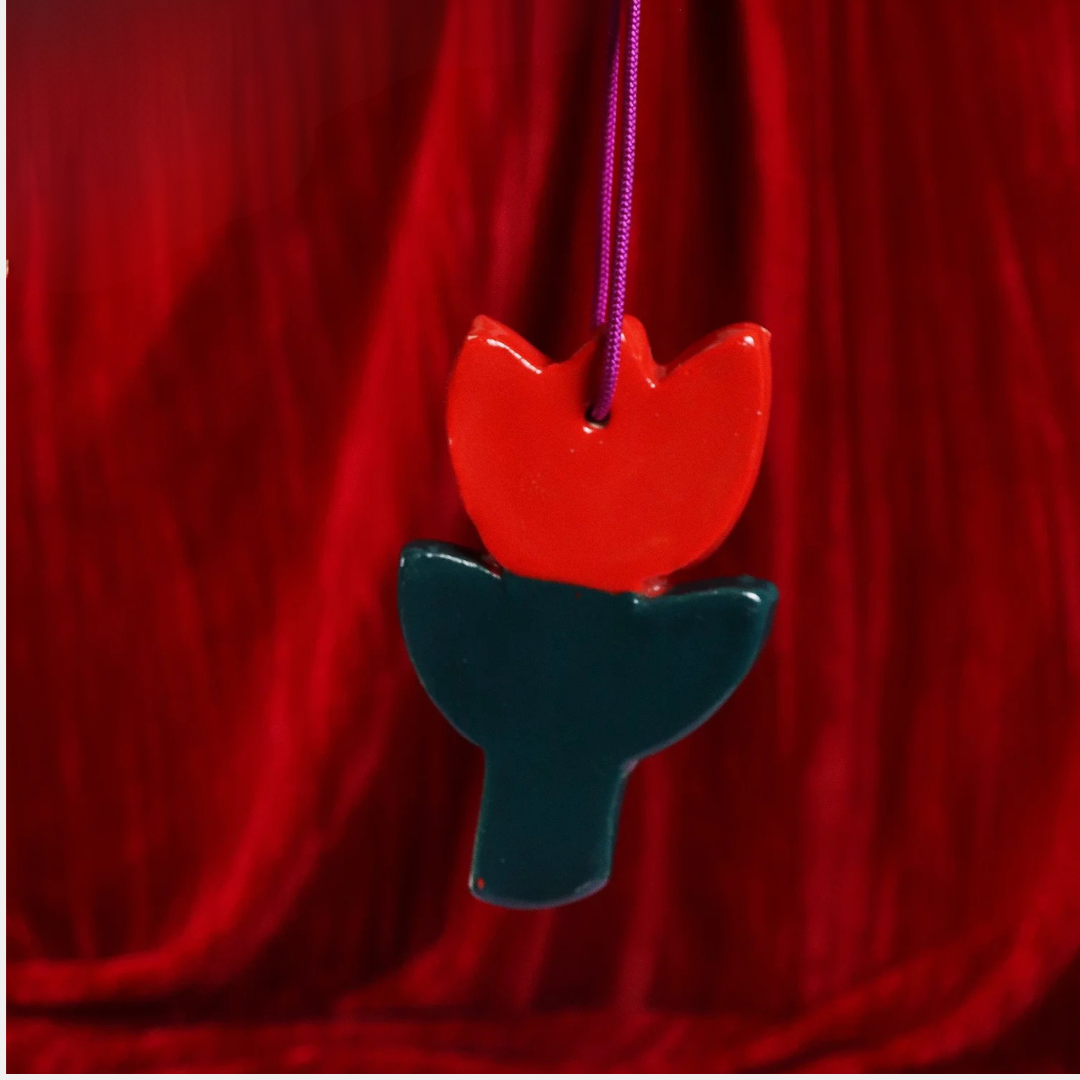 Tulip Ceramic Ornament