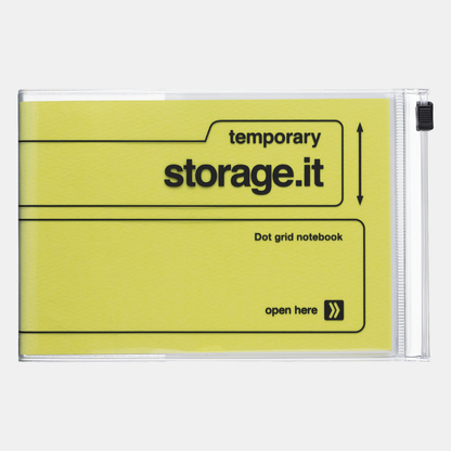 Neon Yellow Storage.it Dot Grid Notebook