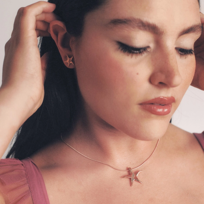 Silver Estelle Star Necklace