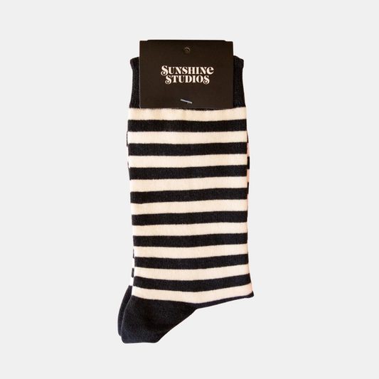 Striped Ruffle Edge Socks