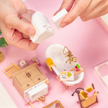 Pop Bubble Bathroom DIY Miniature Kit