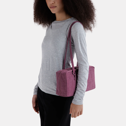 Wild Plum Nylon Bowler Bag