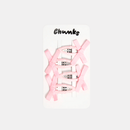 Blush Bow Hair Clip Set