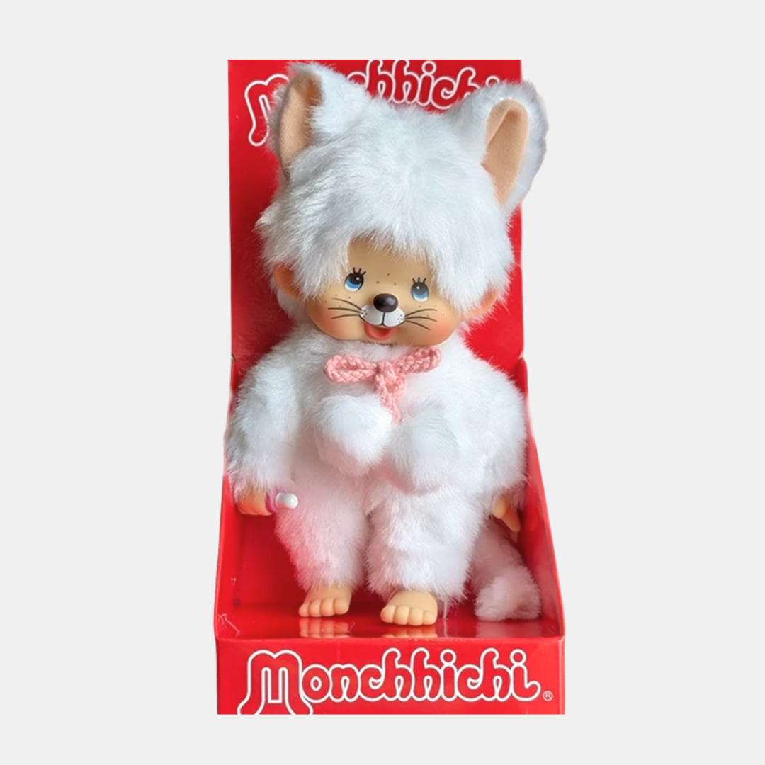 Monchhichi White Cat Plushie