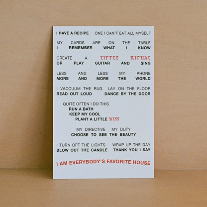 Everybody's Favourite House Postcard