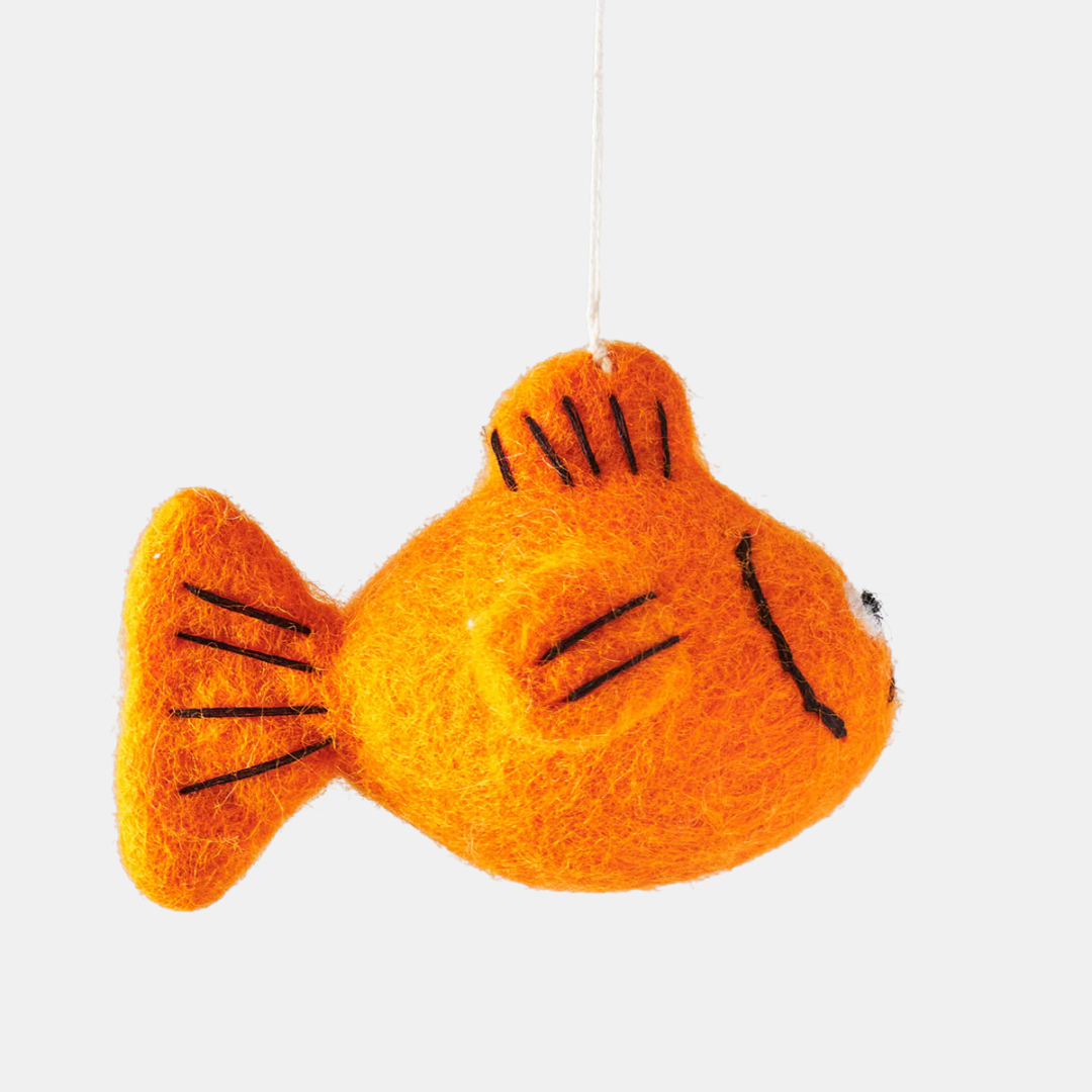 Goldfish Hanging Felt Ornament