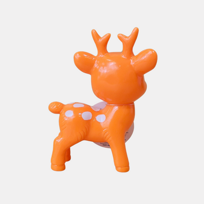 Orange Deer Figure
