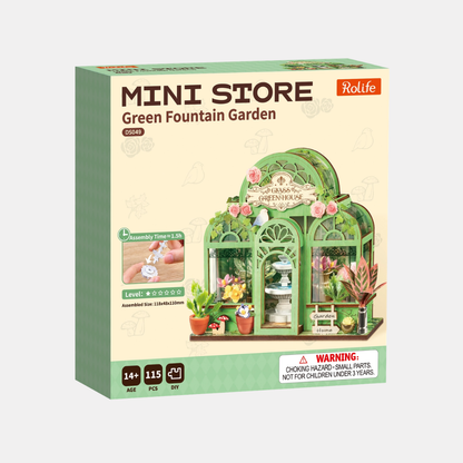 Green Fountain Garden DIY Miniature Kit
