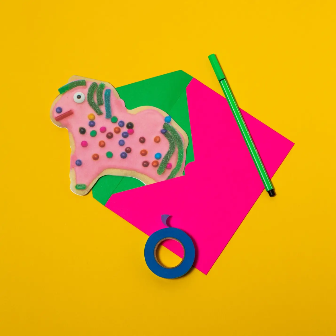 Weird Pony Cookie Card