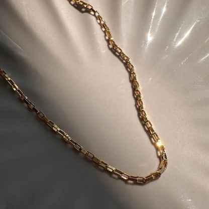 Silver Boxy Chain Necklace