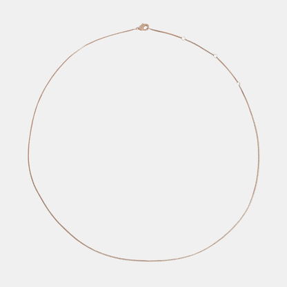 Gold Box Chain Necklace