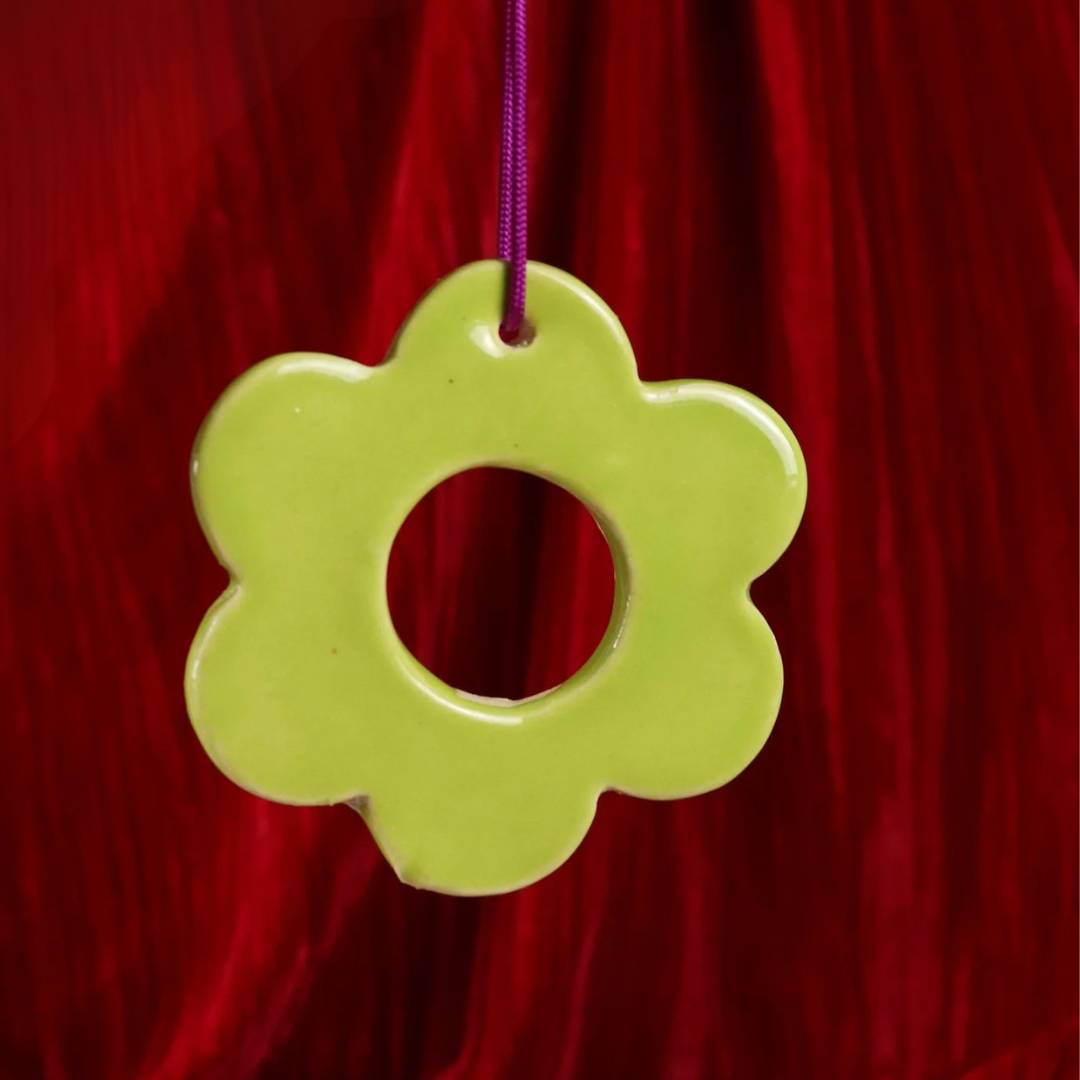 Daisy Ceramic Ornament