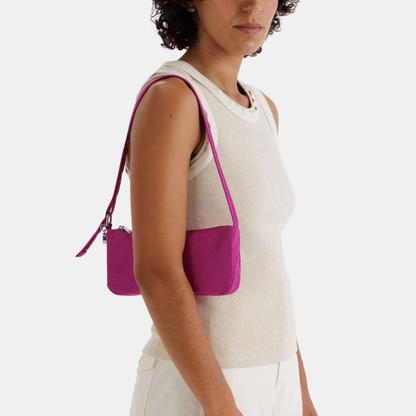 Deep Fuchsia Nylon Pochette