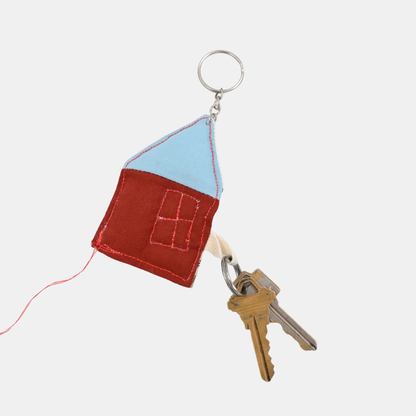 Quilted House Keychain