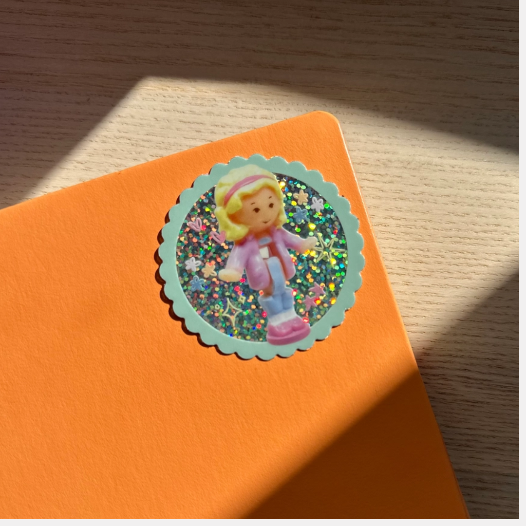 Polly Pocket Glitter Sticker