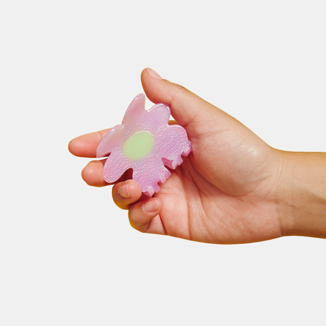 Shimmer Flower Hair Claw
