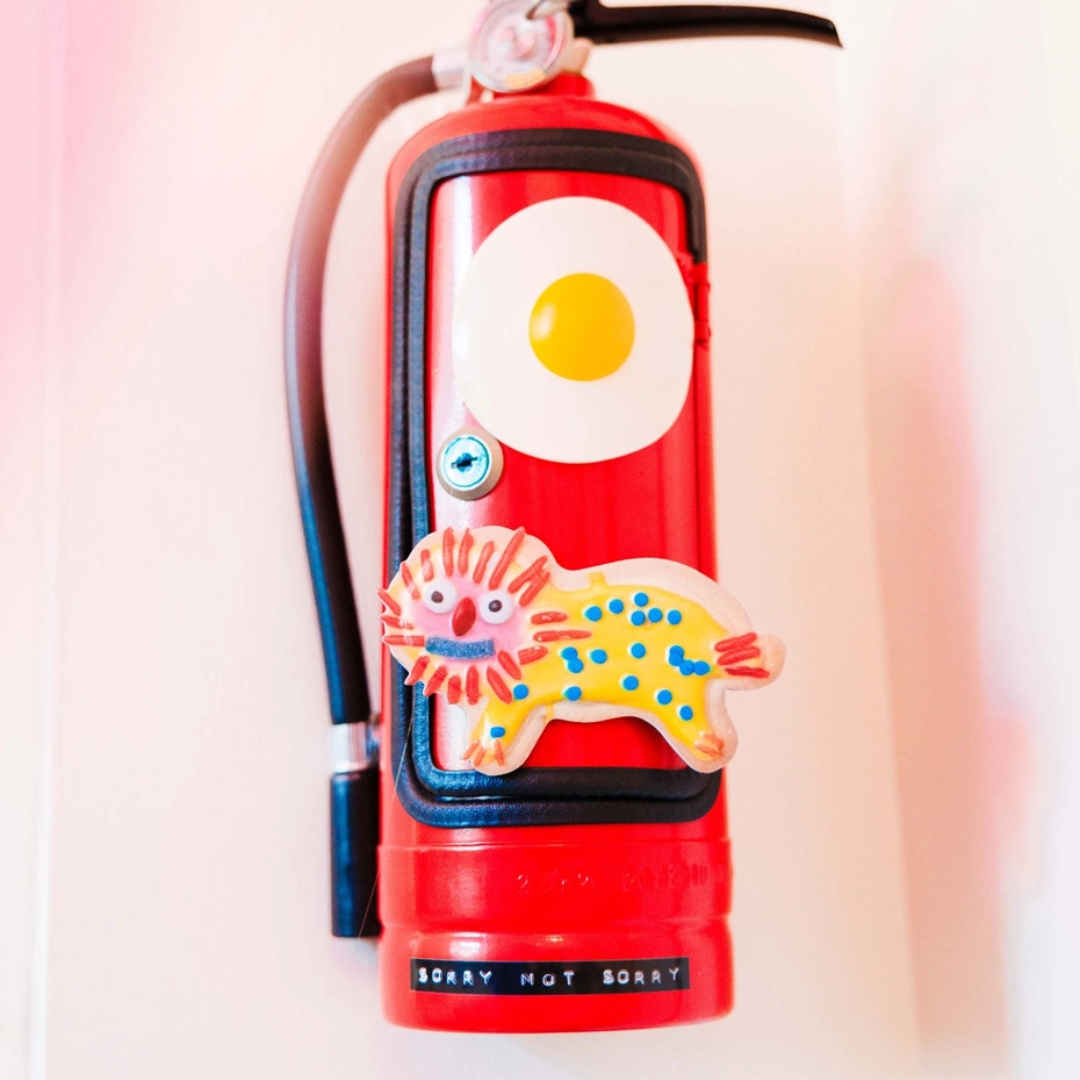 Weird Lion Cookie Magnet