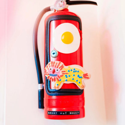 Weird Lion Cookie Magnet