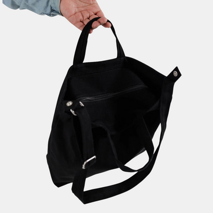 Black Horizontal Duck Tote
