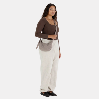 Dove Small Nylon Crescent Bag