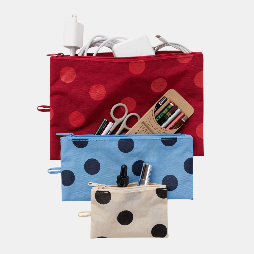 Polka Dot Mix Flat Pouch Set