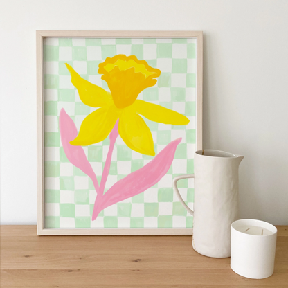 Daffodil Check Print