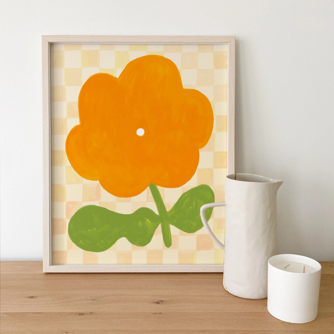 Pansy Glow Print