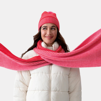 Red + Pink Scarf