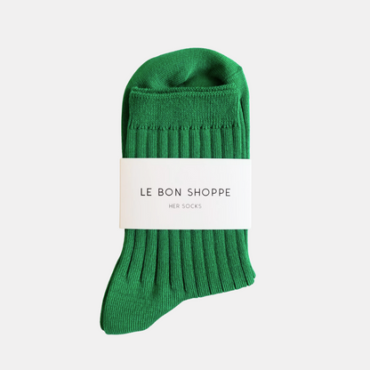 Kelly Green Her Socks