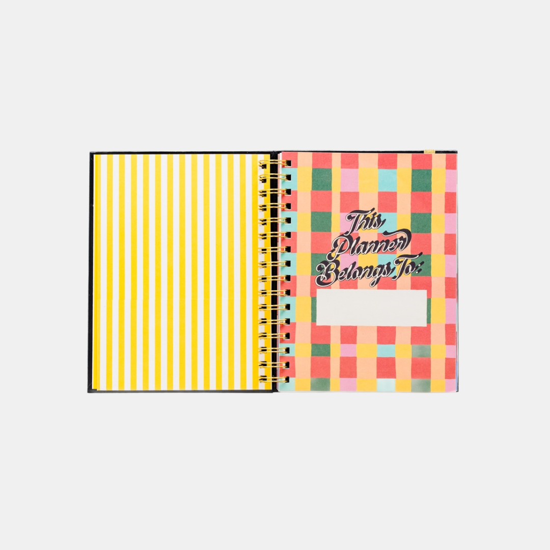 Black Floral 2027 Planner