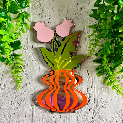 Tulip Vase Mirror
