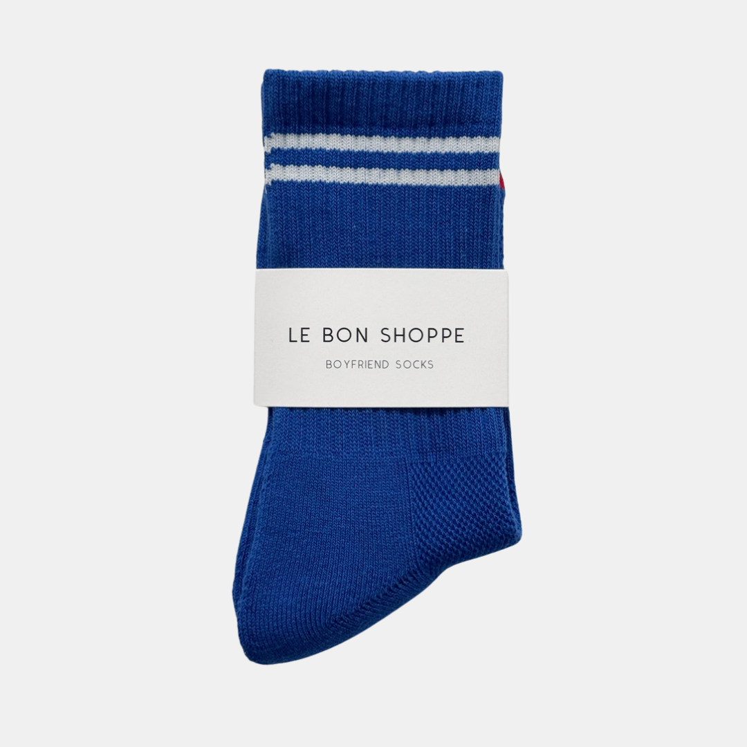 Cobalt Boyfriend Socks