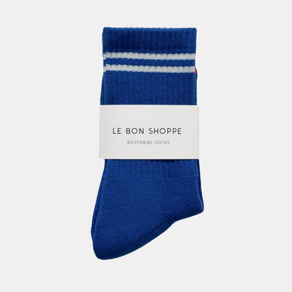 Cobalt Boyfriend Socks