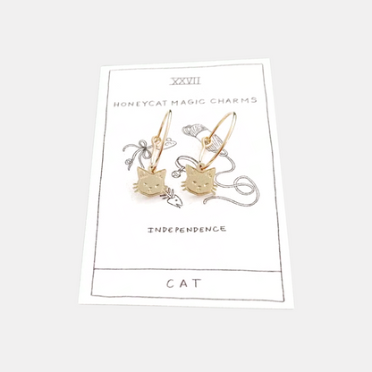 Magic Charm Cat Hoops