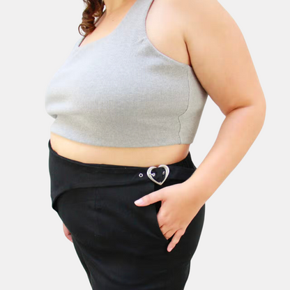 Heart Buckle Pants