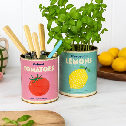 Lemon & Tomato Storage Tin Set