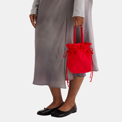 Candy Apple Nylon Drawstring Bag