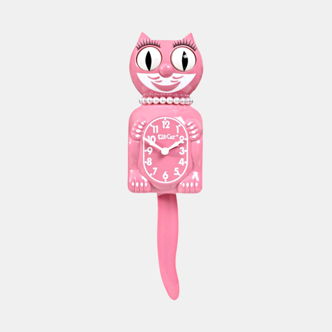 Pink Satin Kit-Cat Klock