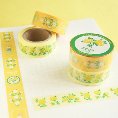 Aderia Retro Rose Washi Tape Set