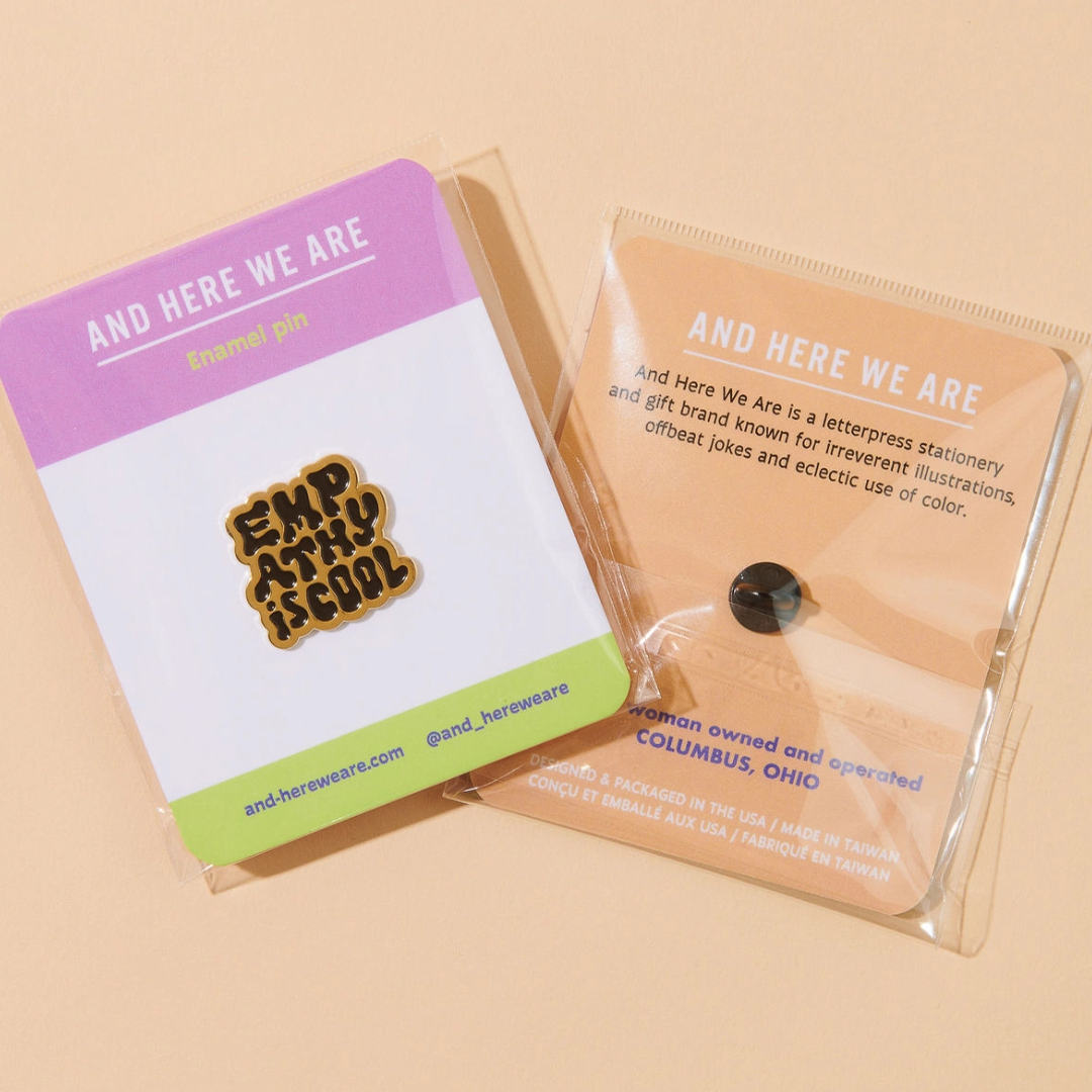 Empathy Is Cool Enamel Pin