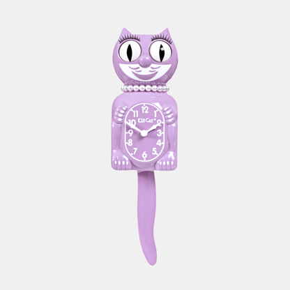 Pastel Lilac Kit-Cat Klock