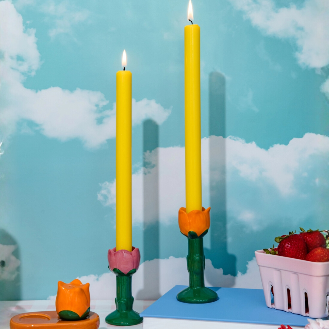 Flowers Candle Holder Set