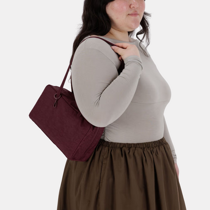 Mahogany Nylon Bowler Bag