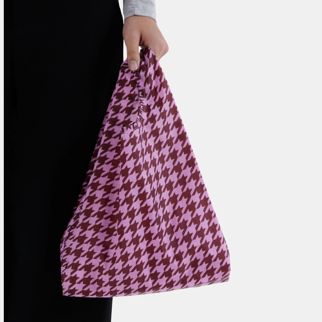 Pink Houndstooth Baby Baggu