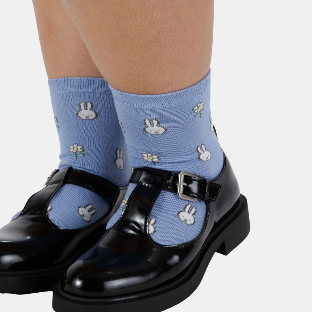 Blue Miffy Crew Socks