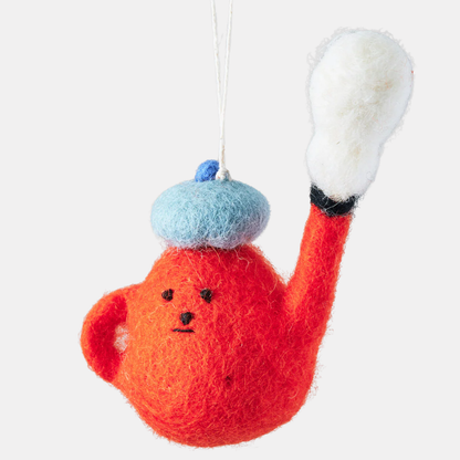 Teapot Hanging Felt Ornament