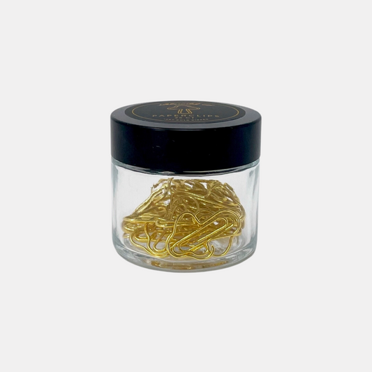 Gold Mushroom Paper Clips